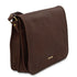 TL Messenger - Two compartments leather shoulder bag - Large size